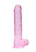 REALROCK - áttetsző élethű dildó - pink (22cm)