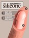 King Cock Elite 7- tapadókorongos, élethű dildó (18cm) - natúr