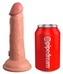 King Cock Elite 6 - élethű vibrátor 15cm (sötét natúr)
