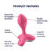 Satisfyer Game Changer - akkus anál vibrátor (pink)