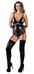 Cottelli Bondage - fényes body bilincsekkel (fekete) [S]
