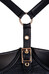 Abierta Fina - szatén fényű, mellemelős ruha (fekete) [75B/S]
